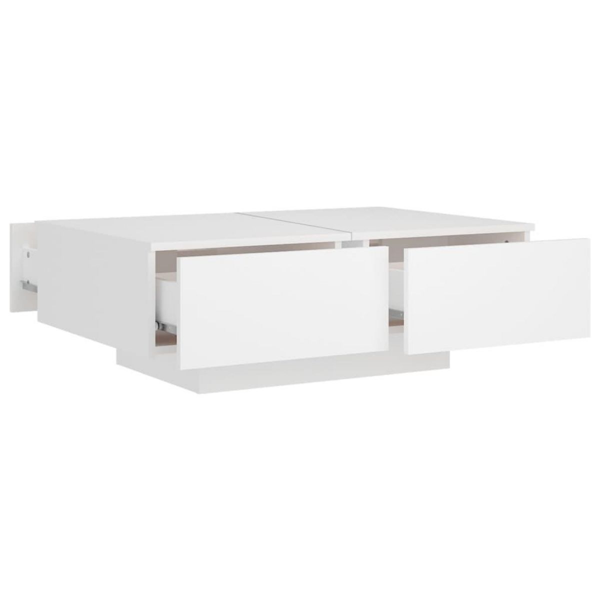 VIDAXL Table basse Blanc 90x60x31 cm Agglomere