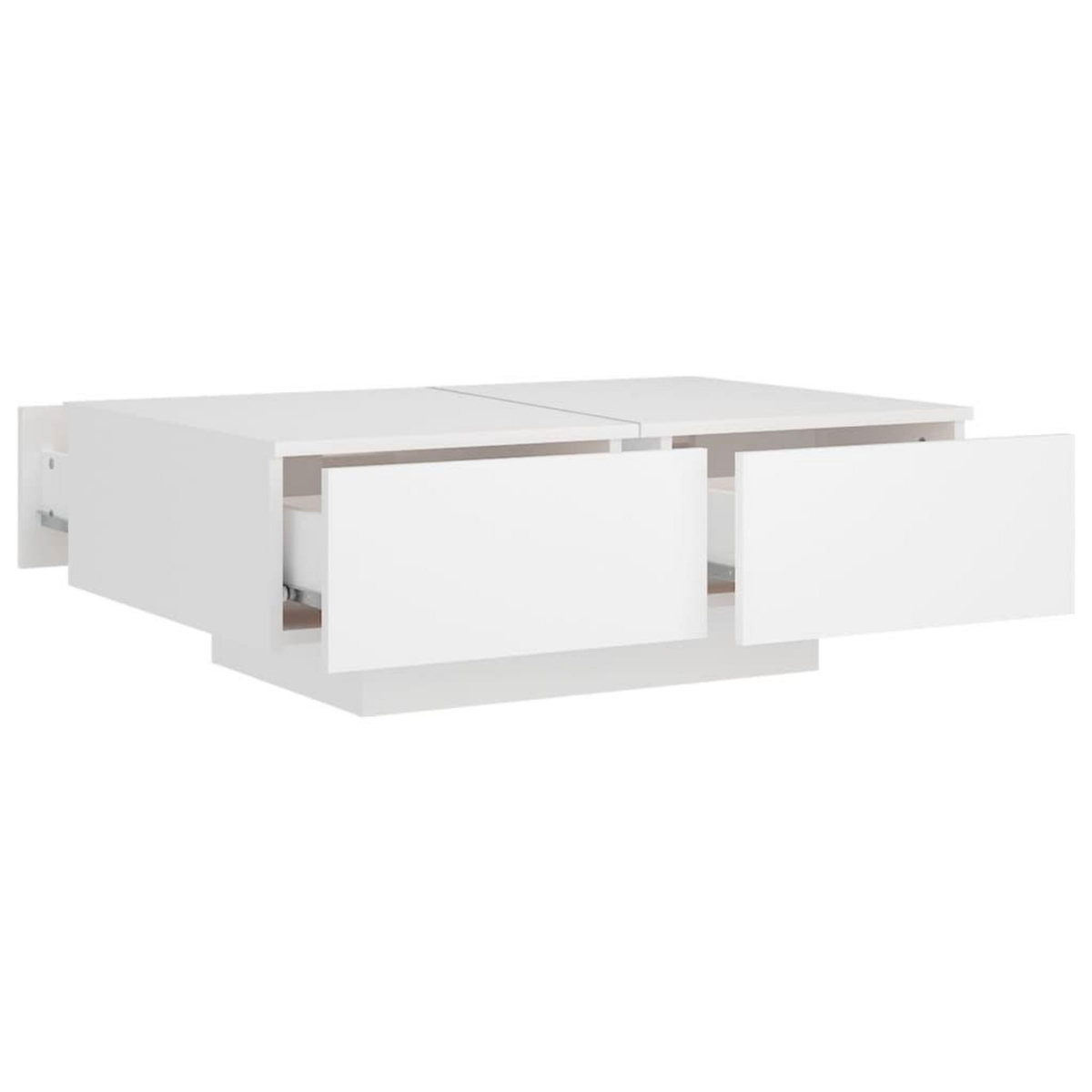 VIDAXL Table basse Blanc 90x60x31 cm Agglomere