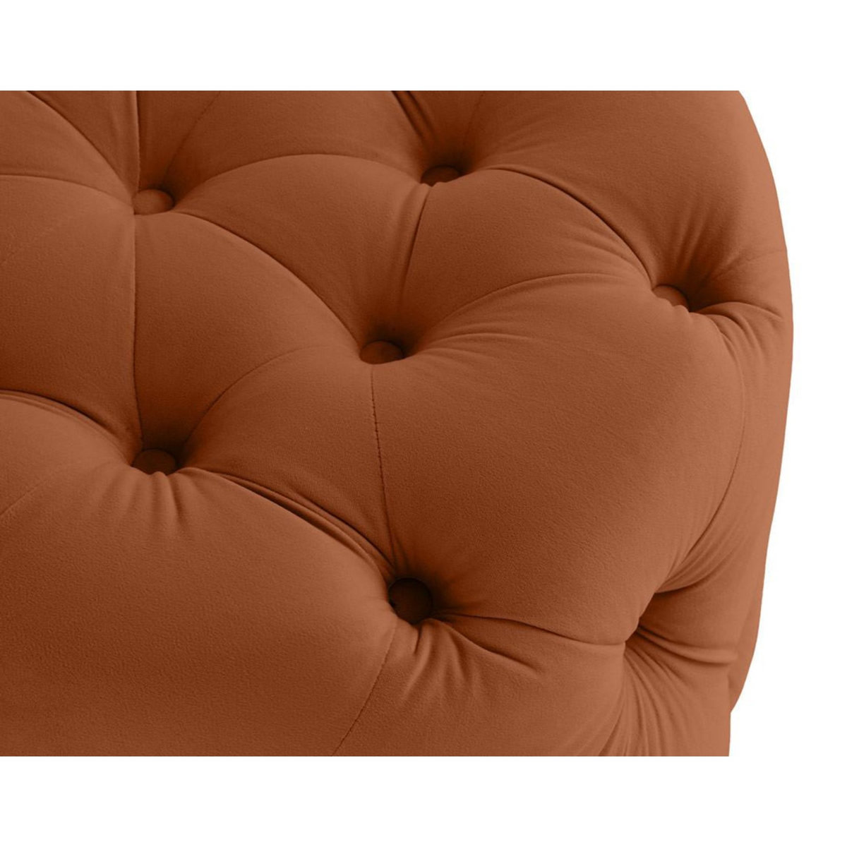 LISA DESIGN Gallata - pouf chesterfield rond - en velours