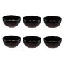 Voir la diapositive 1 : SECRET DE GOURMET Lot de 6 Bols en Céramique  Alpha  42cl Noir