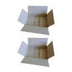 RAJA 2 cartons d'emballage 31 x 21 x 7,5 cm