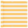 Voir la diapositive 1 : VIDAXL Ecran de balcon Blanc et jaune 90x600 cm Tissu Oxford
