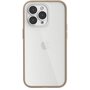 Voir la diapositive 2 : WOODCESSORIES Coque bumper iPhone 14 Pro transparent Taupe