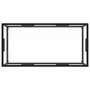 VIDAXL Table basse Noir avec verre trempe 100x50x35 cm