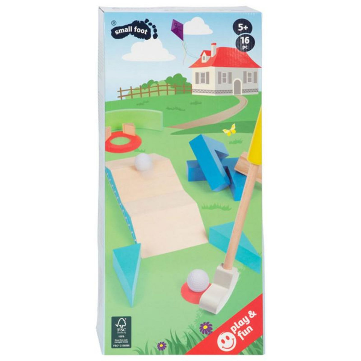 SMALL FOOT Small Foot - Wooden Mini Golf, 20 pcs. 11964