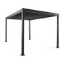 Voir la diapositive 2 : BEST MOBILIER Cherry - pergola bioclimatique - aluminium - 3x3m - gris anthracite