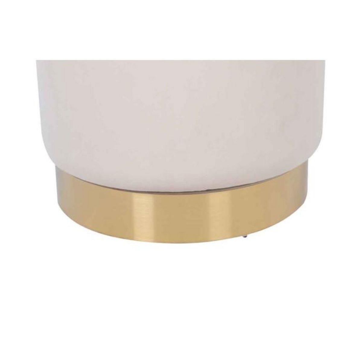 Paris Prix Tabouret Pivotant en Velours  Viktor  68cm Ivoire