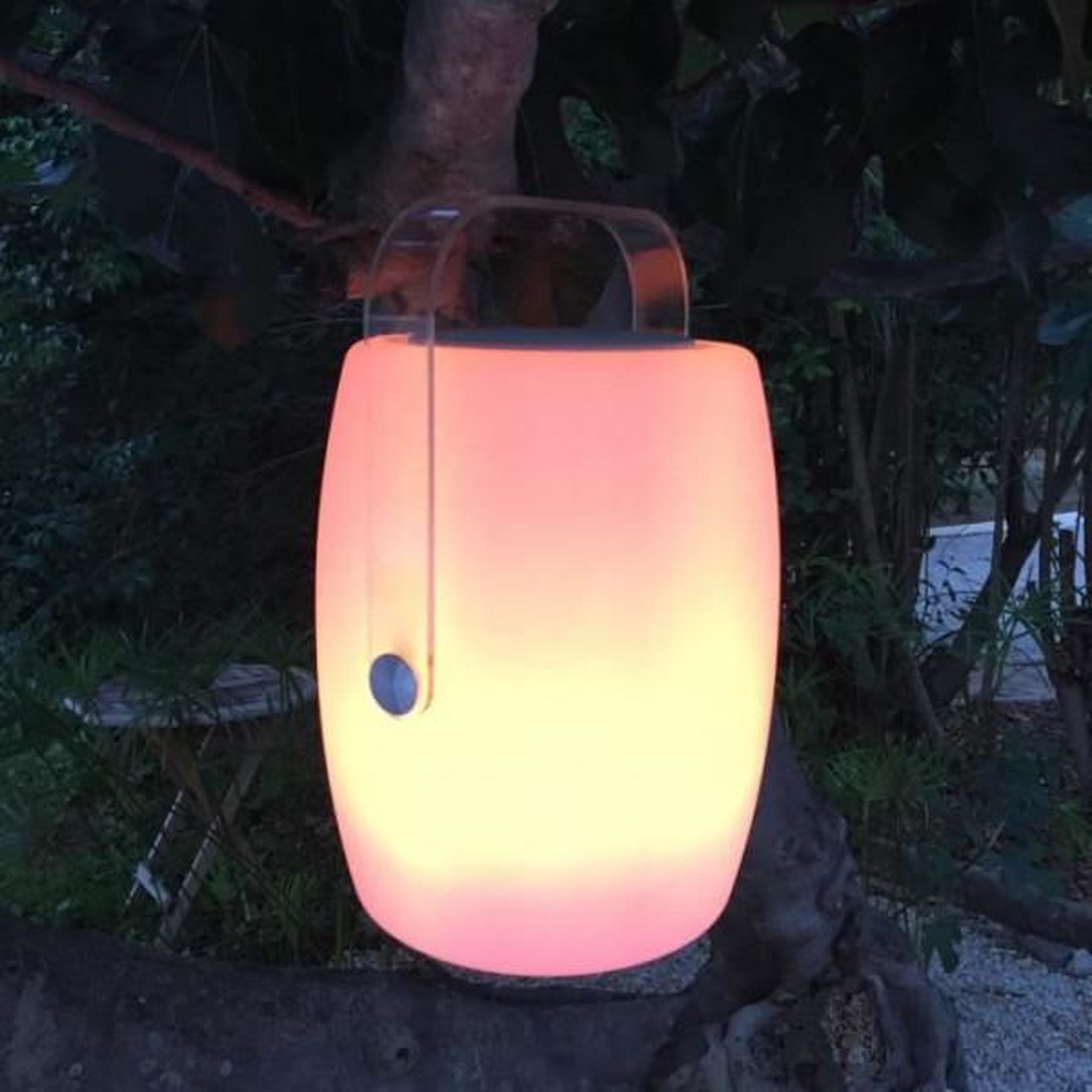 Voir la diapositive 2 : Lumisky Lumisky lampe musicale d'extérieur avec haut parleur - 21 x 21 x 31 cm