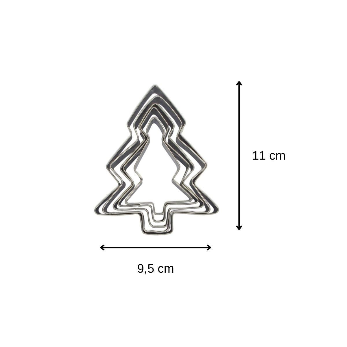 ZENKER Lot de 5 emporte-pièces de Noël en forme de sapin Zenker Emporte-pièces