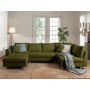 Voir la diapositive 2 : LISA DESIGN Rune - canapé panoramique - avec pouf d'appoint - 7 places - style scandinave - droit