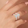 Voir la diapositive 2 : SC CRYSTAL Bague taille 54 SC Crystal ornée de zirconium