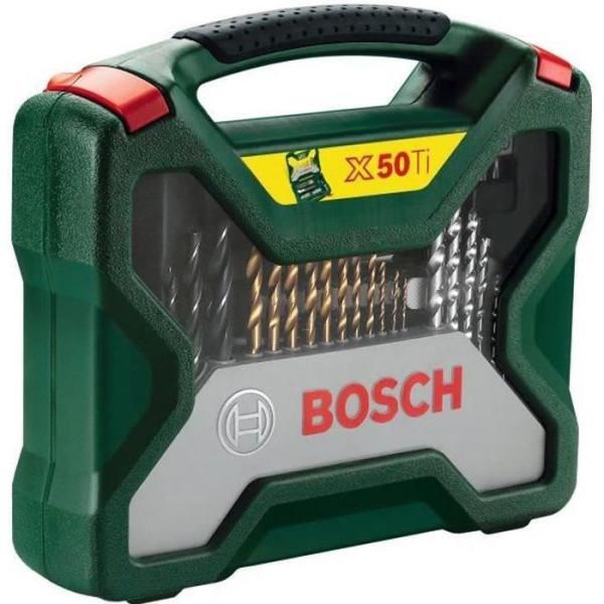 Voir la diapositive 2 : BOSCH Set mixte vissage-perçage bosch - coffret x-line titane de forets et d'embouts de vissage, 50 pieces