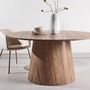 Voir la diapositive 2 : Paris Prix Table à Manger Ronde  Lanzo  150cm Naturel