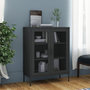 Voir la diapositive 1 : VIDAXL Armoire de rangement Anthracite 80x35x101,5 cm Acier