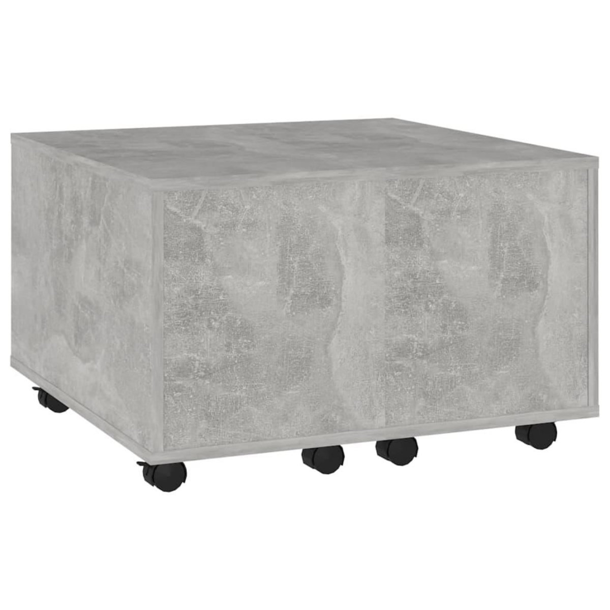 VIDAXL Table basse gris beton 60x60x38 cm bois d'ingenierie