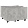 Voir la diapositive 3 : VIDAXL Table basse gris beton 60x60x38 cm bois d'ingenierie