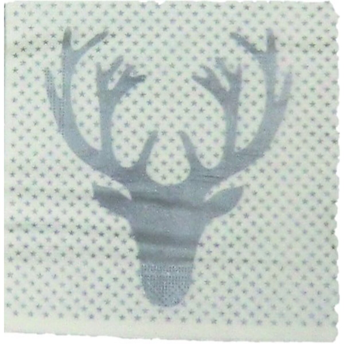 ACTUEL Lot 20 serviettes décorées 40 cm deer and tree