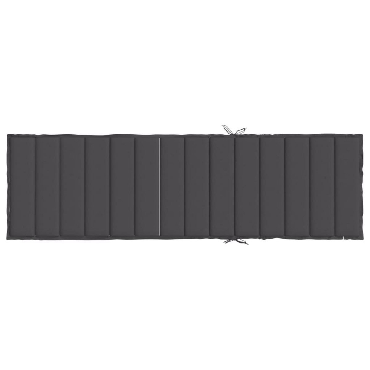 VIDAXL Coussin de chaise longue anthracite melange 200x60x4 cm tissu