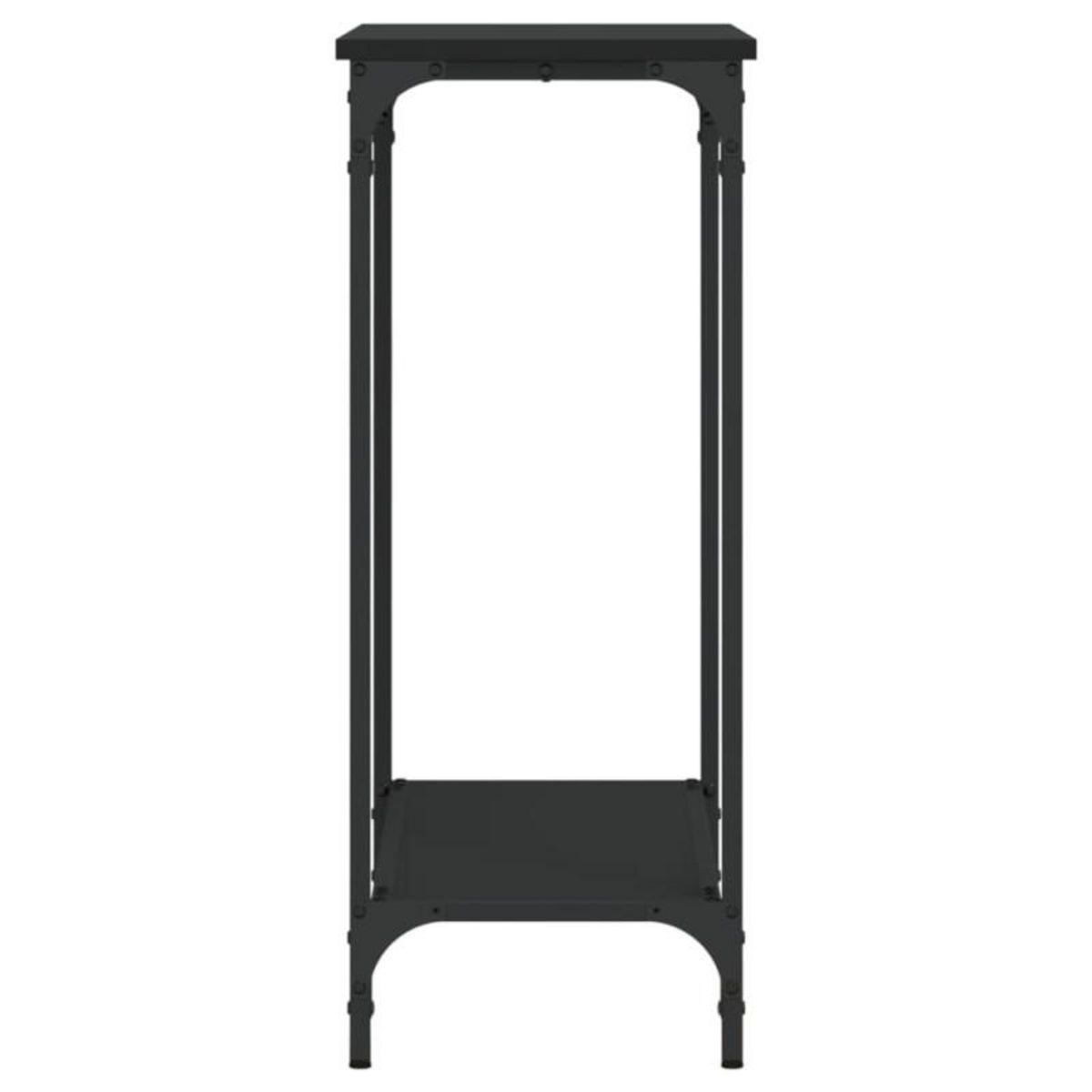 VIDAXL Table console noir 75x30,5x75 cm bois d ingénierie