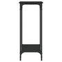 Voir la diapositive 5 : VIDAXL Table console noir 75x30,5x75 cm bois d ingénierie