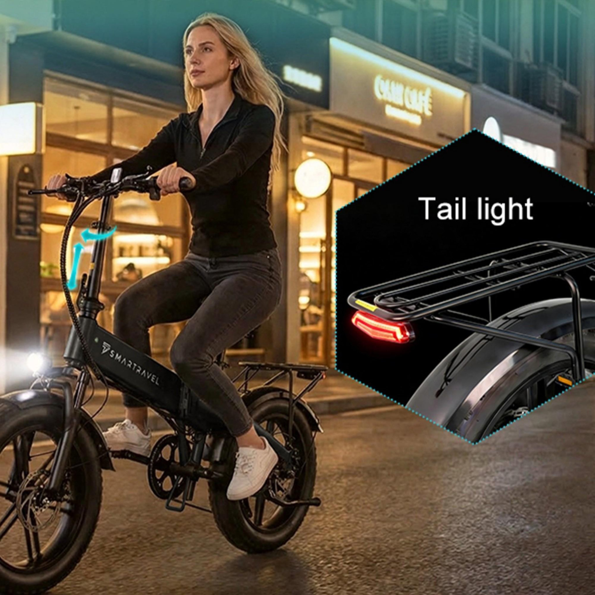 Voir la diapositive 5 : SMT Vélo électrique pliable fat tire smt m6