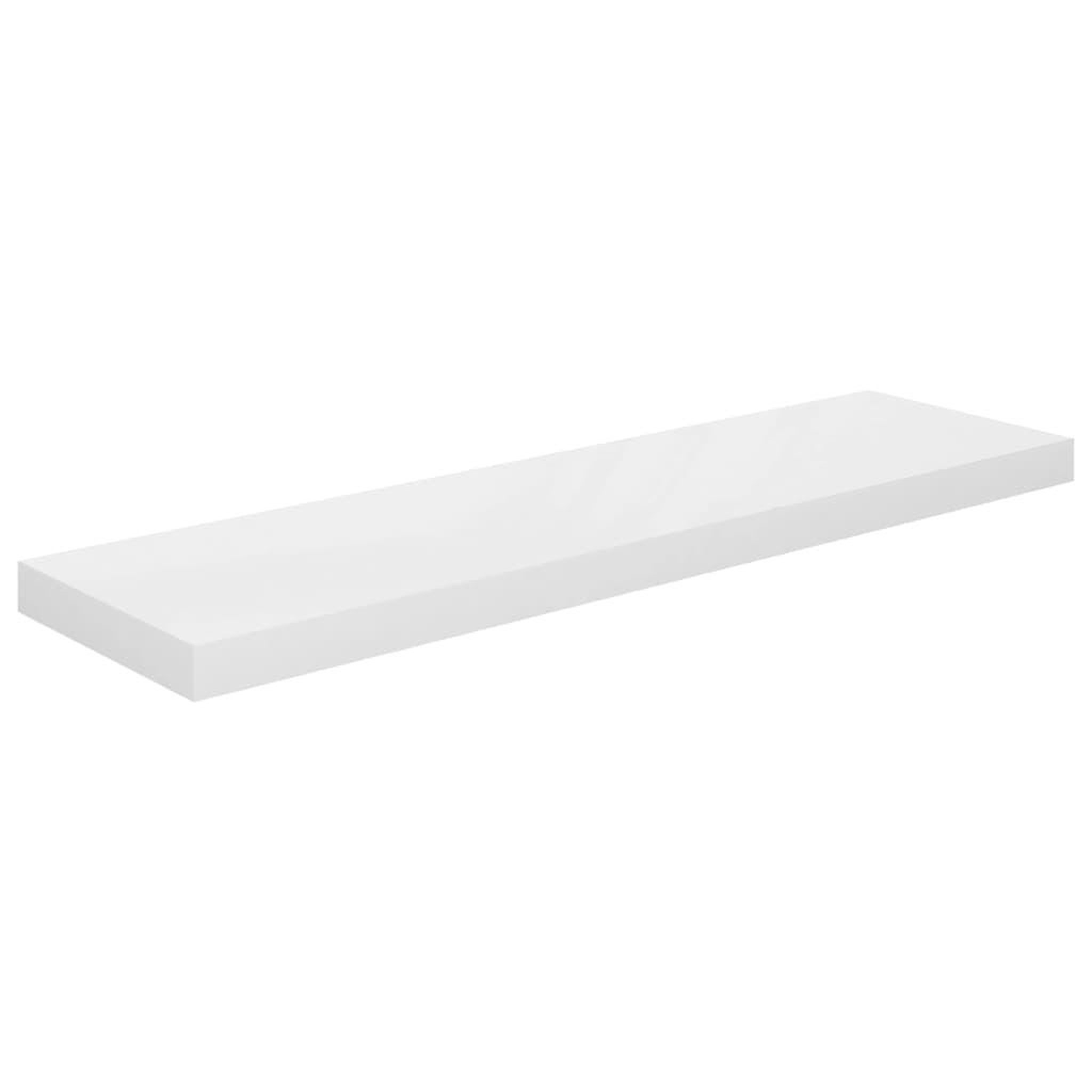 Voir la diapositive 2 : VIDAXL Etagere murale flottante Blanc brillant 90x23,5x3,8 cm MDF