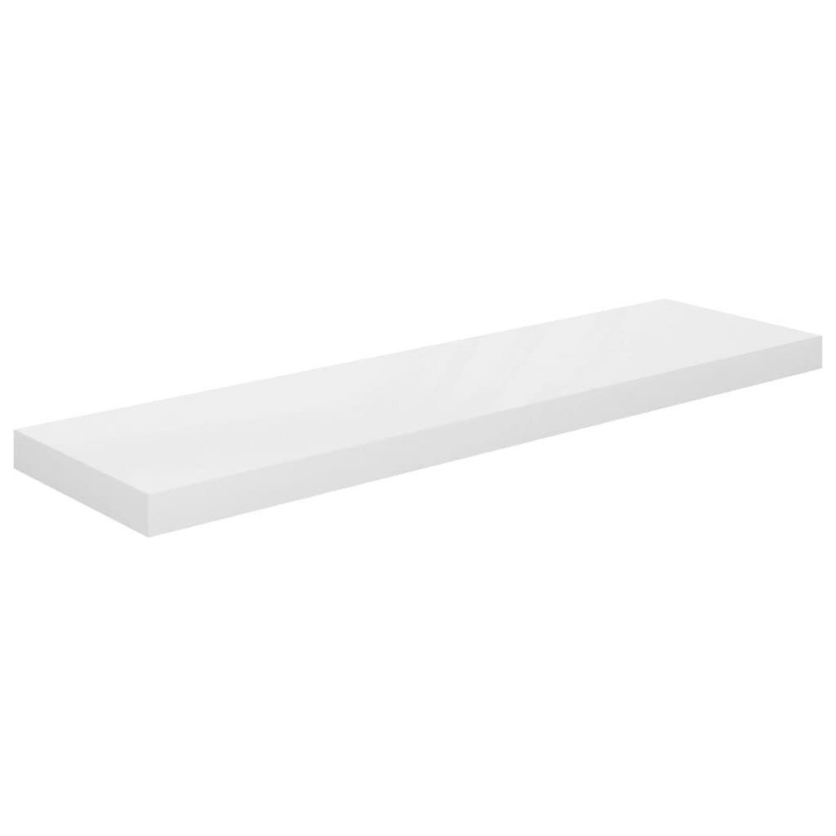 VIDAXL Etagere murale flottante Blanc brillant 90x23,5x3,8 cm MDF