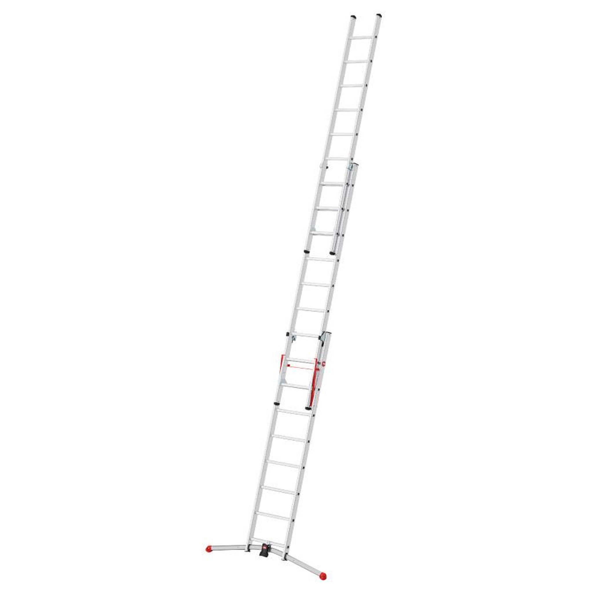 Voir la diapositive 3 : HAILO Echelle transformable pro 3 plans 3x9 échelons 5,8m/6,6m en aluminium hailo profilot