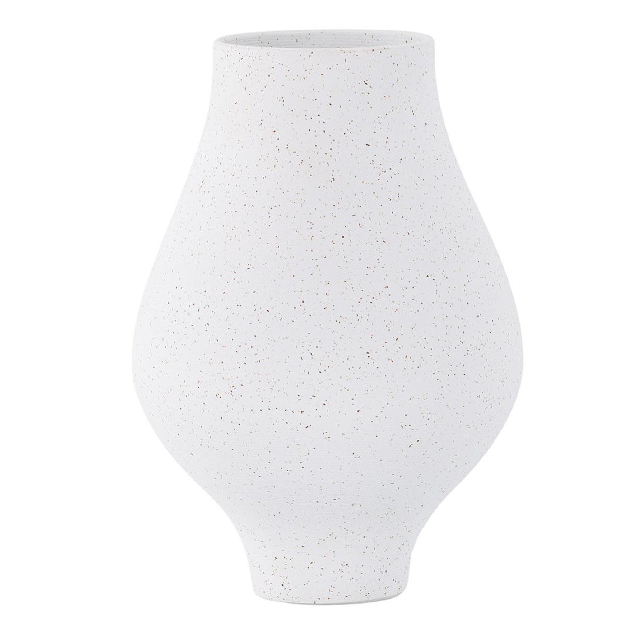Paris Prix Vase design  rellis  24cm blanc