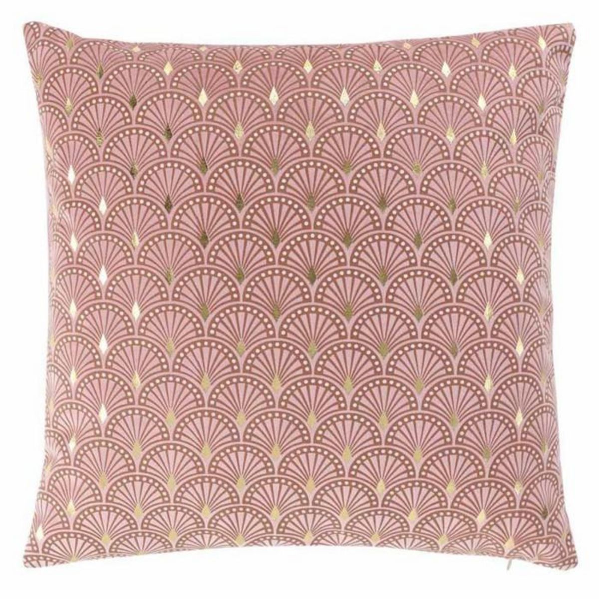 Paris Prix Housse de Coussin Déco  Bellagold  40x40cm Rose