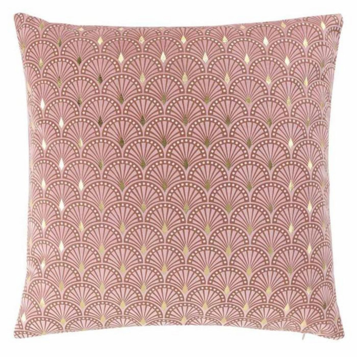Paris Prix Housse de Coussin Déco  Bellagold  40x40cm Rose