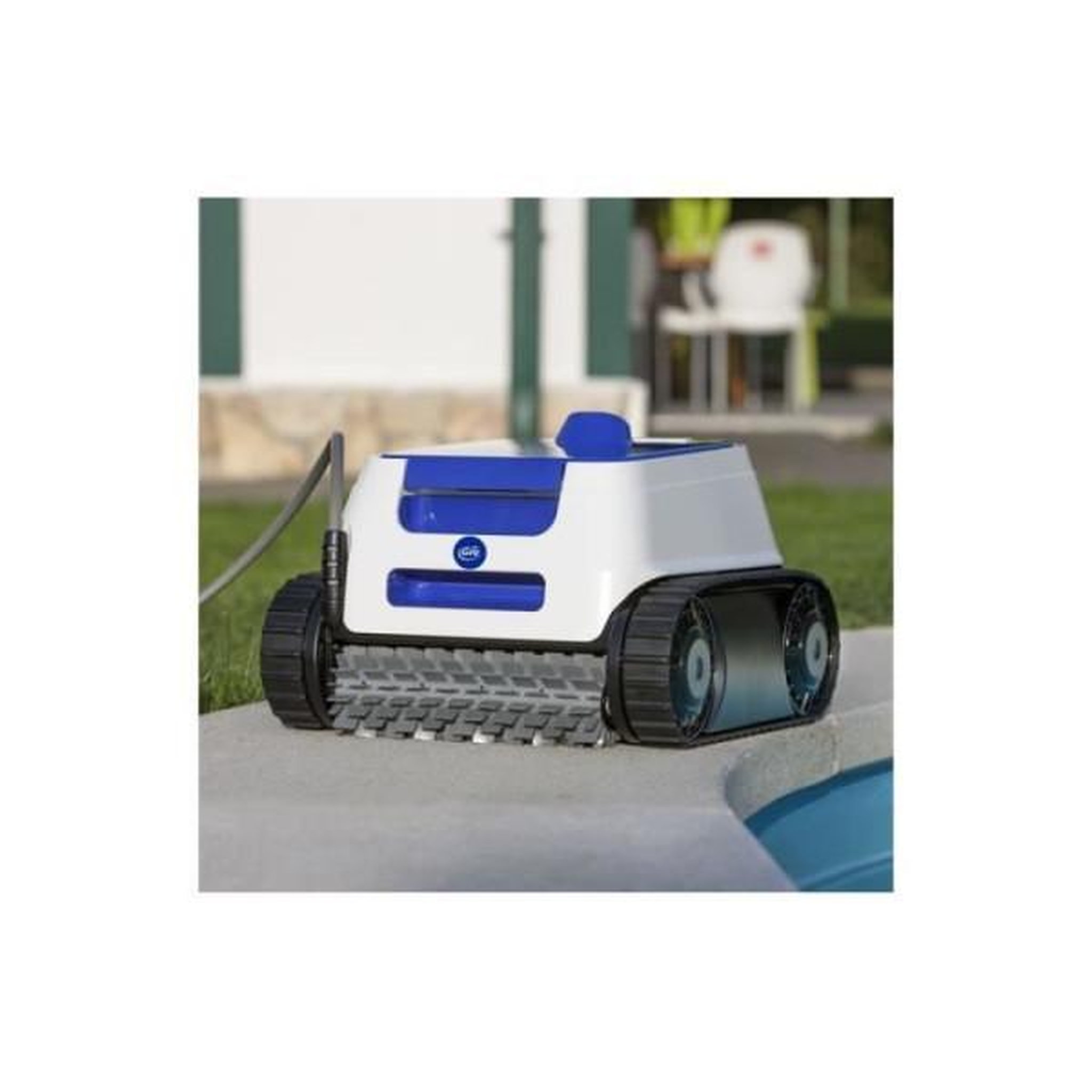 Voir la diapositive 2 : GRE GRE - Robot piscine ER230 - Entretien fond, parois et lignes d'eau - Piscine enterrée ou hors-sol paroi rigide 9x4m - Autonomie