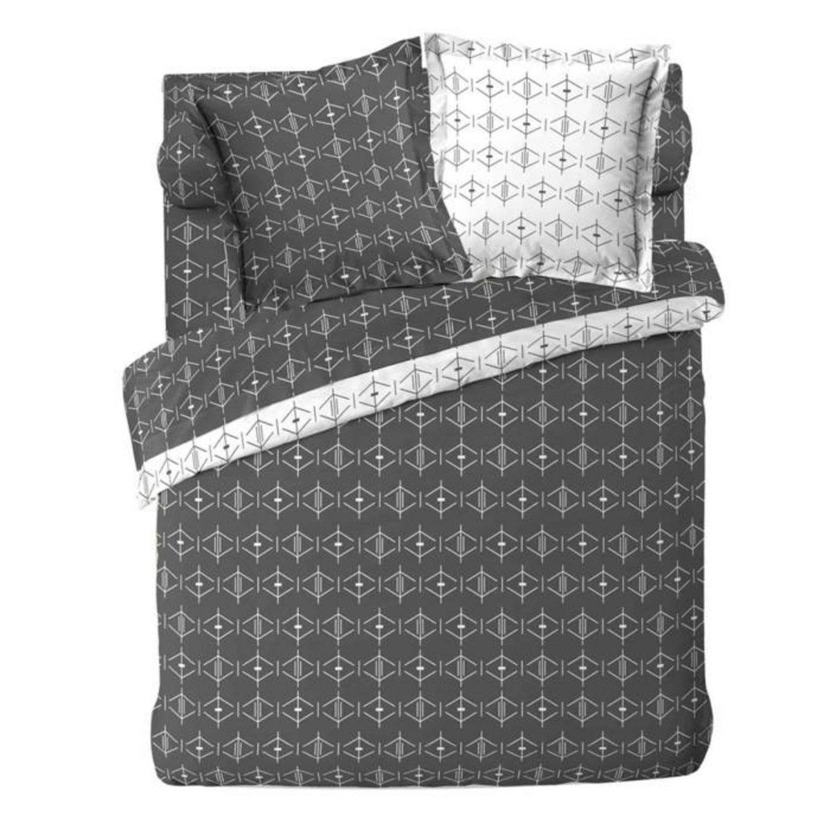 Paris Prix Housse de Couette  Aristide  240x220cm Anthracite