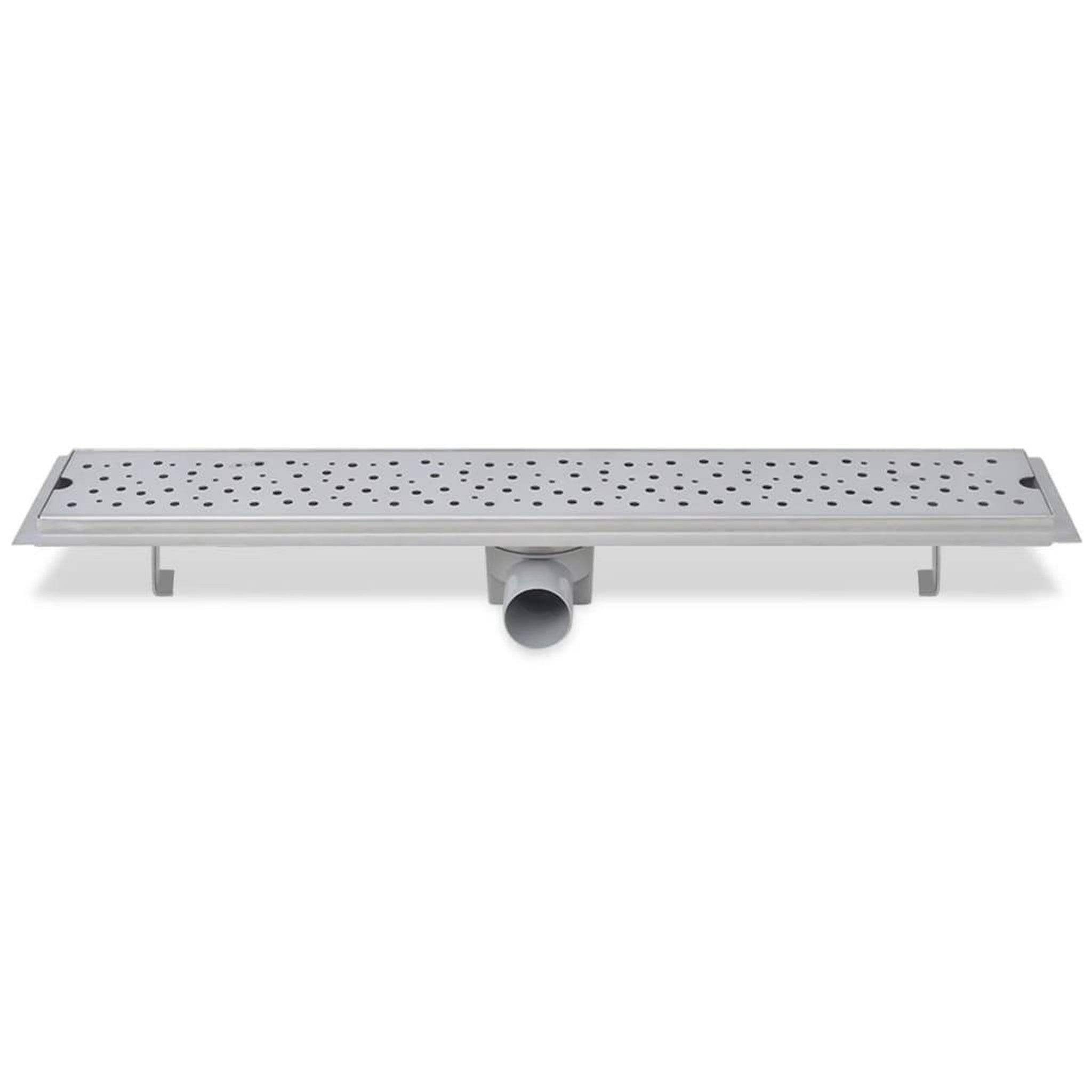 Voir la diapositive 5 : VIDAXL Drain de douche lineaire 2 pcs 730 x 140 mm Acier inoxydable