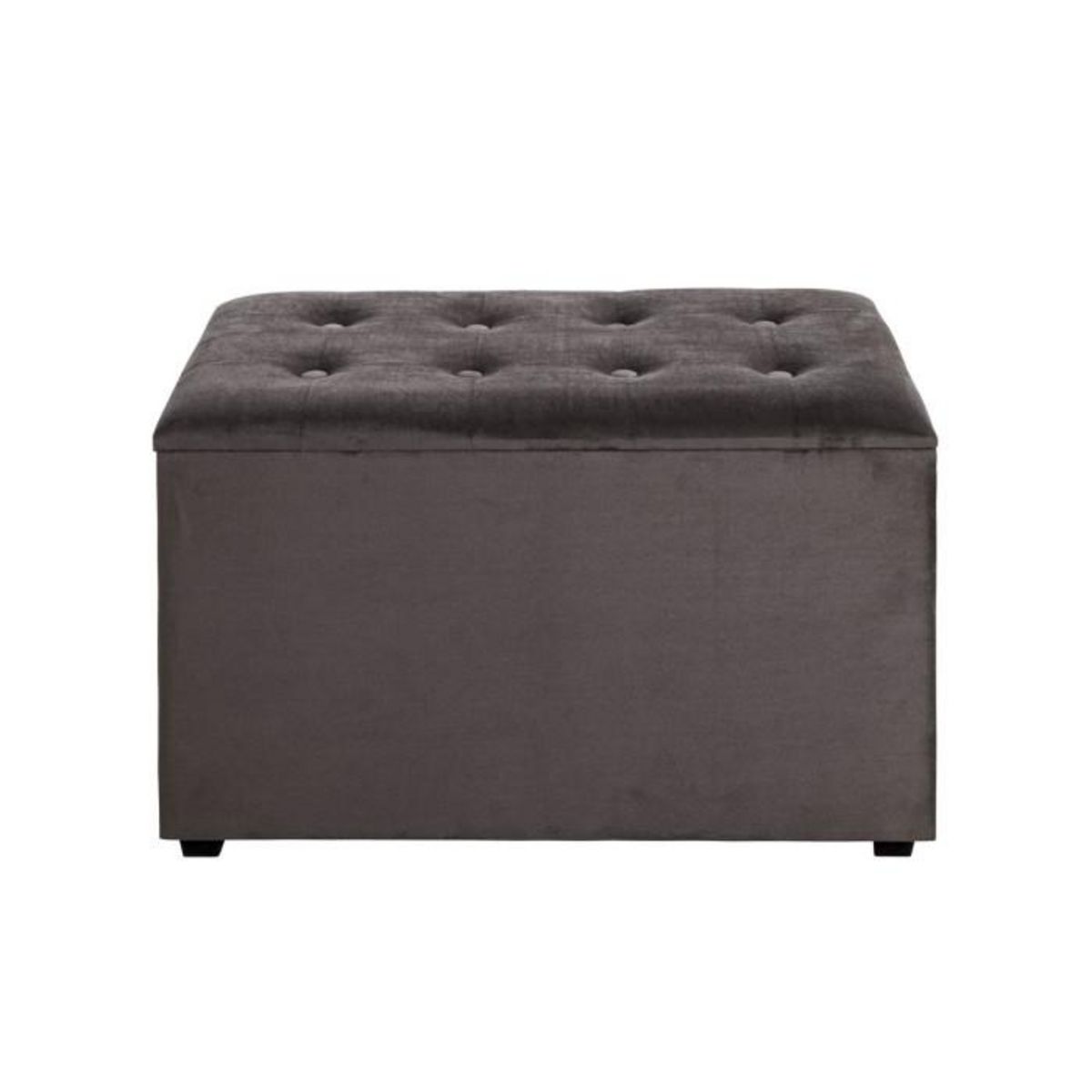 Paris Prix Coffret de Rangement Velours  Idaya  65cm Anthracite