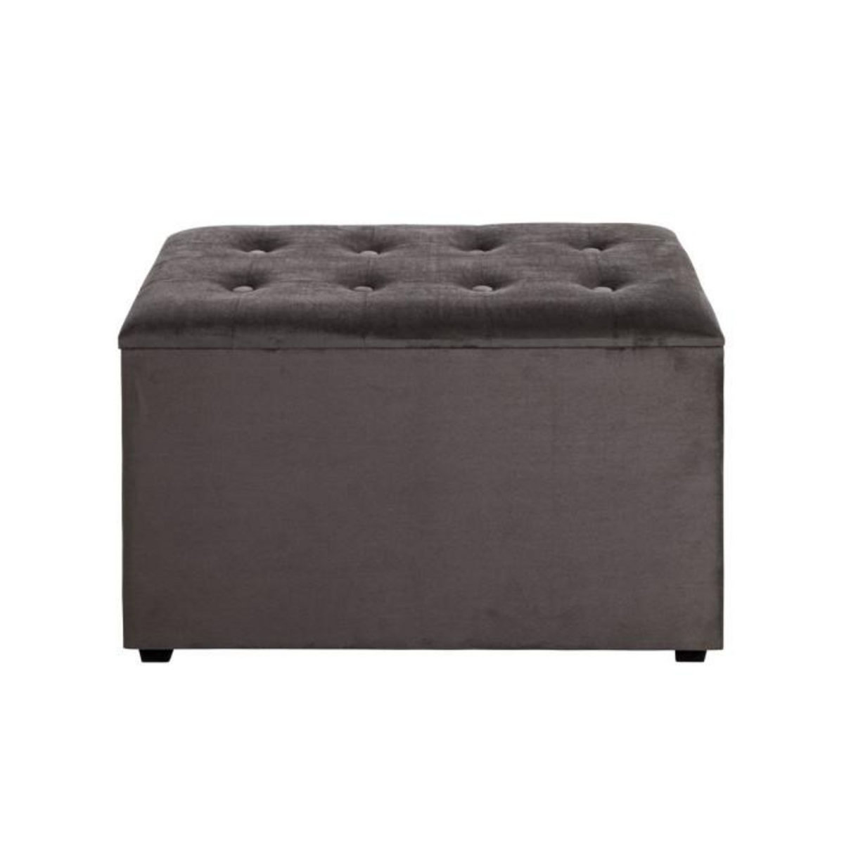 Paris Prix Coffret de Rangement Velours  Idaya  65cm Anthracite