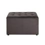 Voir la diapositive 2 : Paris Prix Coffret de Rangement Velours  Idaya  65cm Anthracite