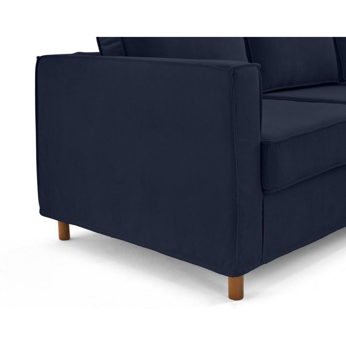 LISA DESIGN Jake - canapé déhoussable d'angle droit 5 places en tissu