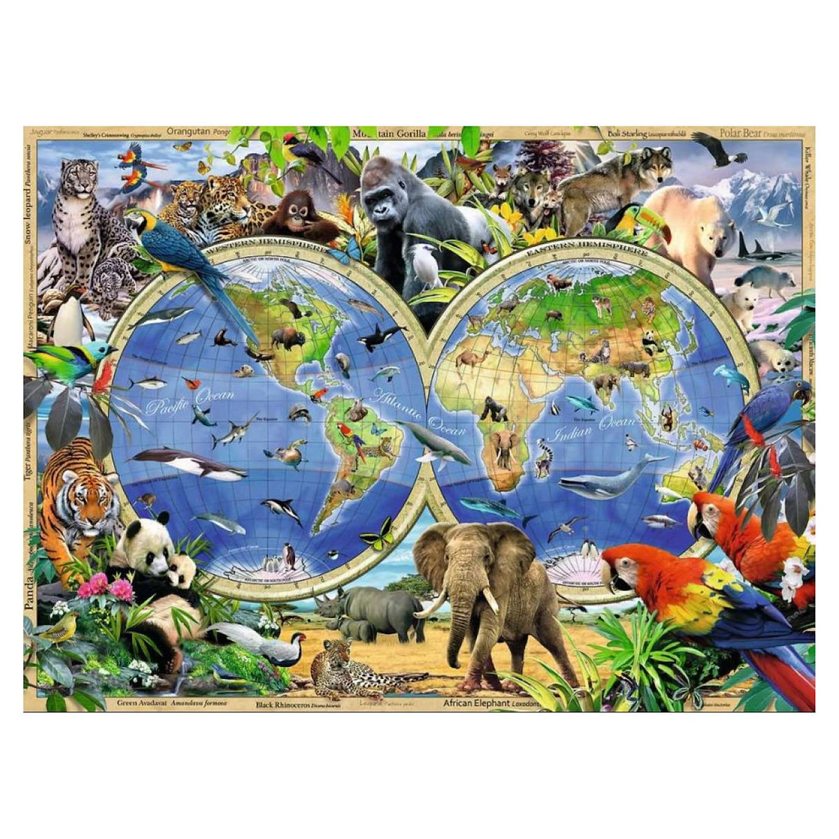 RAVENSBURGER Puzzle Monde sauvage 300 pieces