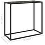 Voir la diapositive 6 : VIDAXL Table console Noir 80x35x75 cm Verre trempe