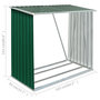 Voir la diapositive 6 : VIDAXL Abri de stockage de bois Acier galvanise 163x83x154 cm Vert