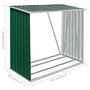 Voir la diapositive 6 : VIDAXL Abri de stockage de bois Acier galvanise 163x83x154 cm Vert