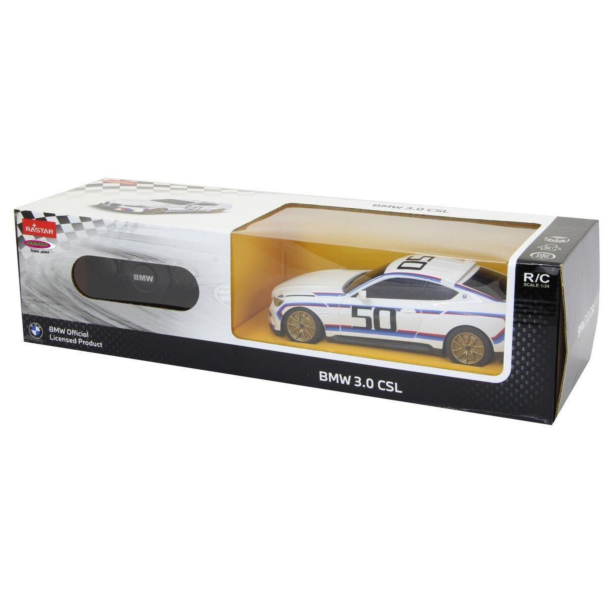 Voir la diapositive 3 : Jamara Voiture télécommandée bmw 3.0 csl 1:24 blanc 2,4ghz