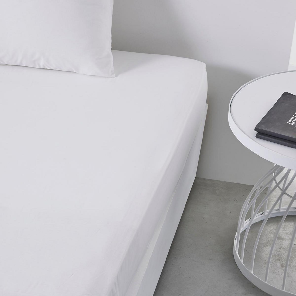 TODAY Drap housse uni en Coton 57 fils ESSENTIAL 