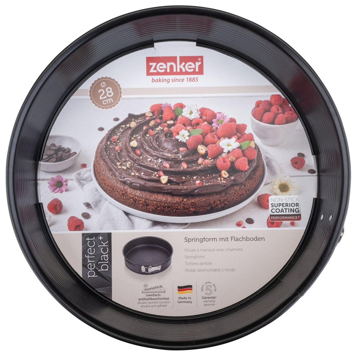 ZENKER Moule à manqué à charnière 28 cm Zenker PerfectBack+