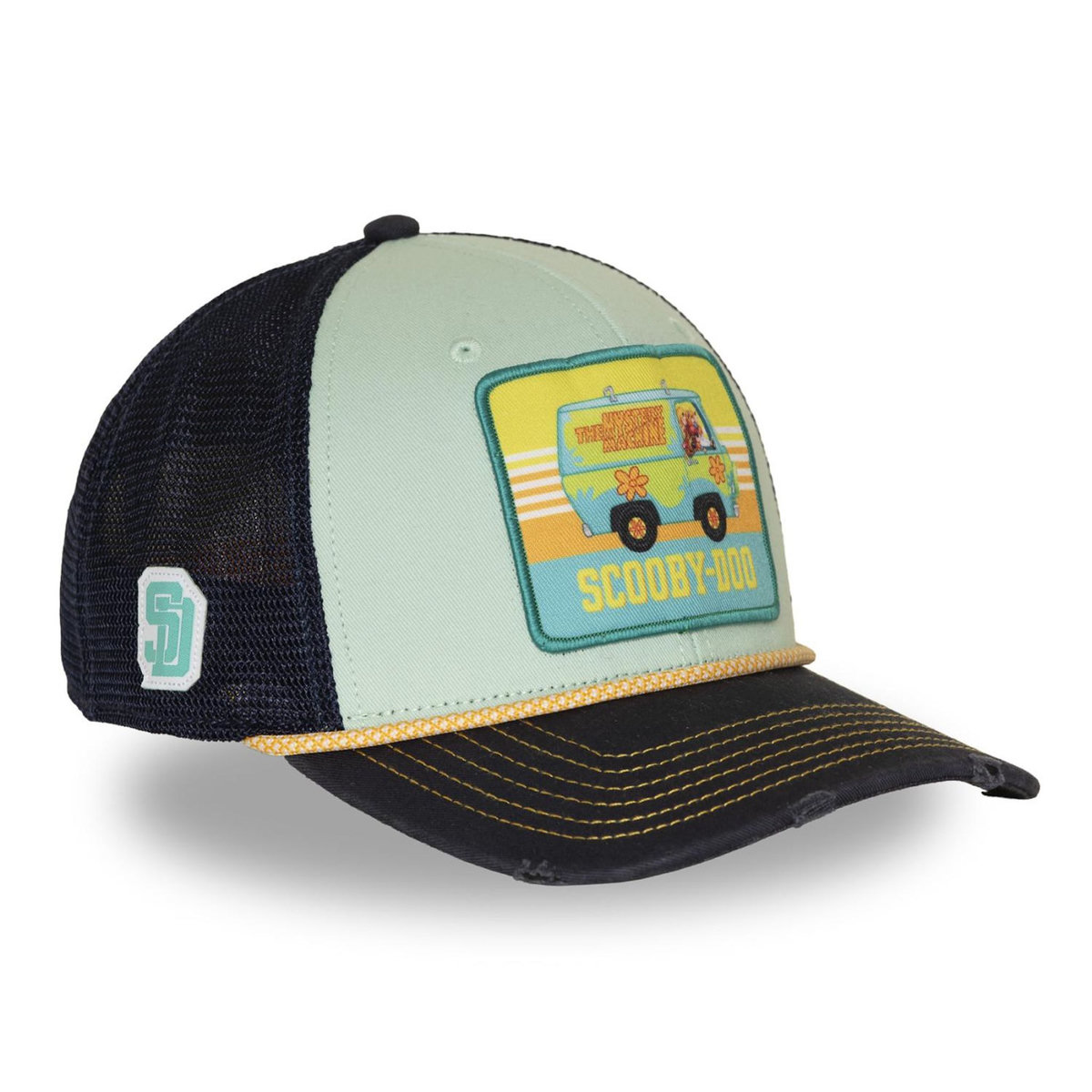 CAPSLAB Casquette trucker premium filet et patch Scooby Doo Van Lifestyle