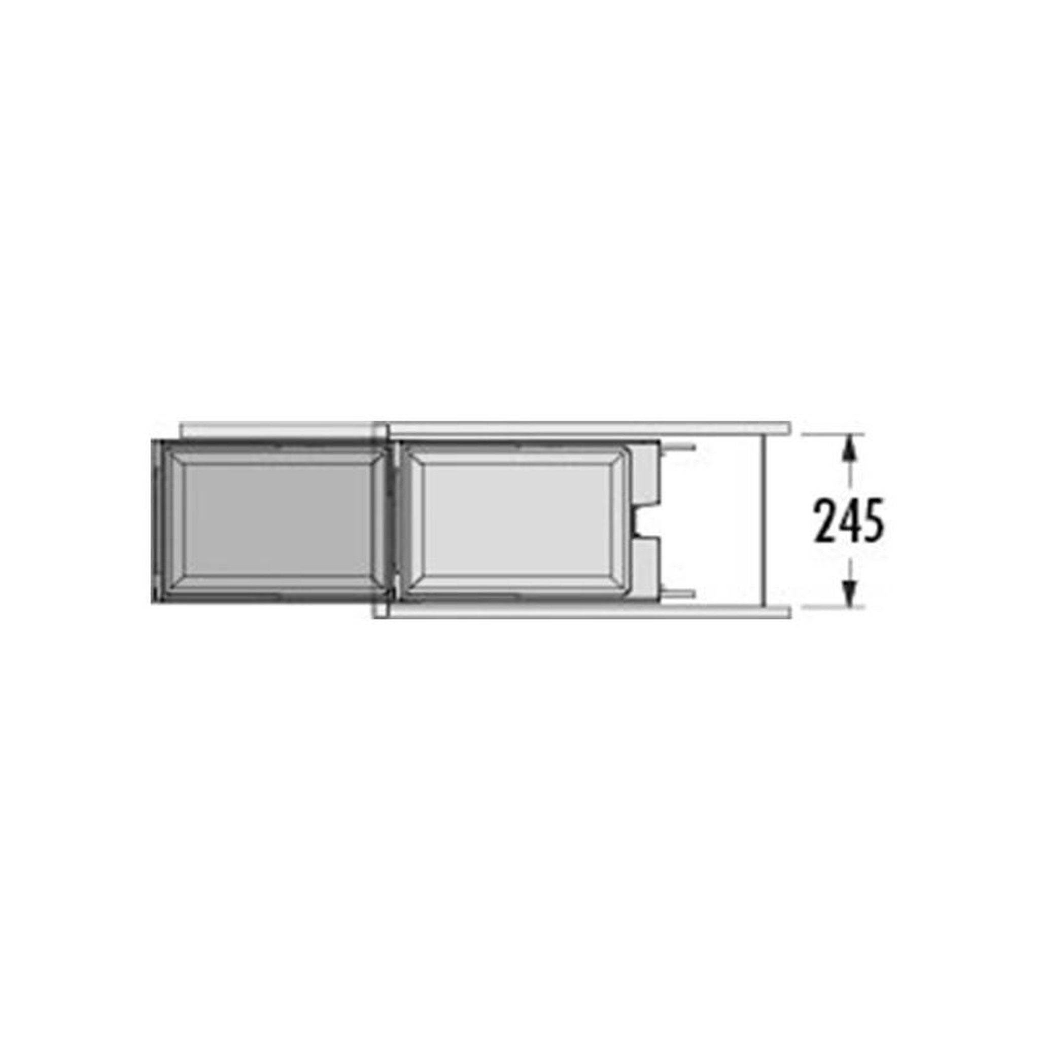Voir la diapositive 4 : HAILO Poubelle de cuisine coulissante encastrable sous évier 20l hailo solo manuelle