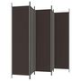 Voir la diapositive 5 : VIDAXL Cloison de separation 5 panneaux Marron 250x200 cm Tissu