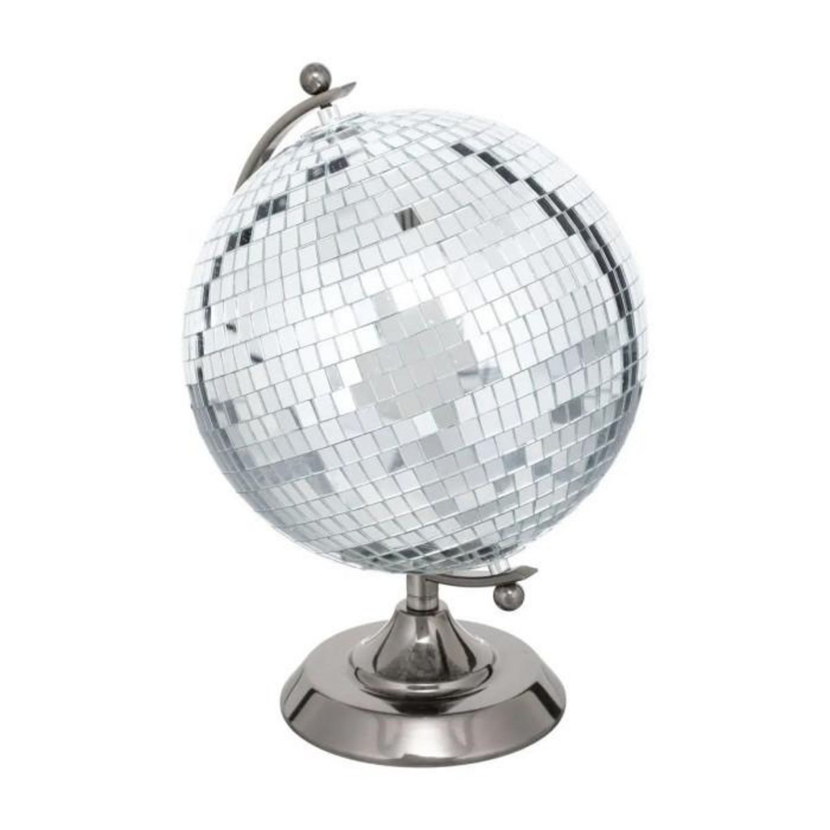 ATMOSPHERA Globe à Poser Disco  Deep Soul  20cm Argent