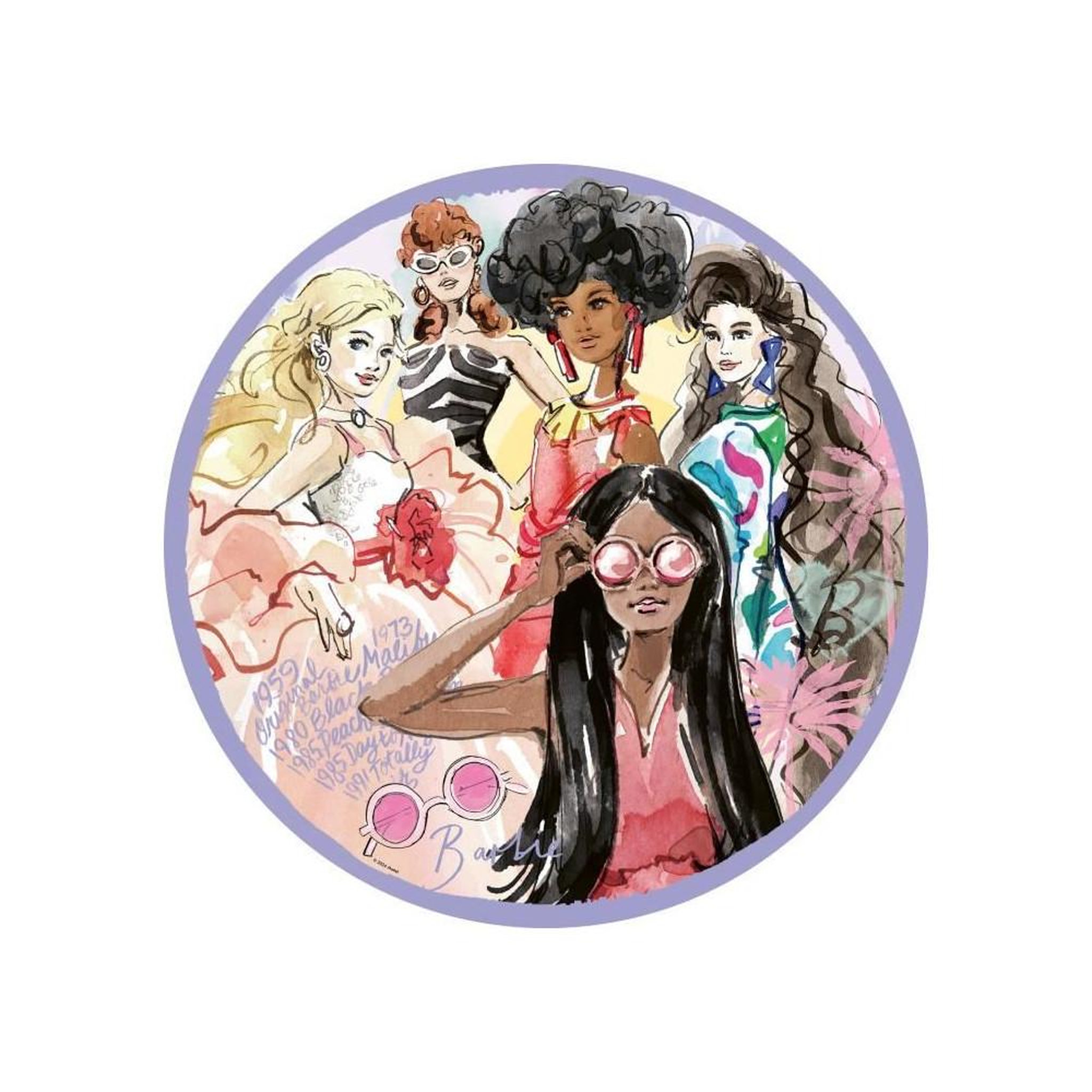 Voir la diapositive 3 : RAVENSBURGER Puzzle rond 500 pièces Barbie – L’icône du style depuis 1959 – Adulte & Enfant – Haute qualité